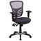 Emma and Oliver Mid-Back Mesh Triple Paddle Swivel Ergonomic Office Chair with Adjustable Arms